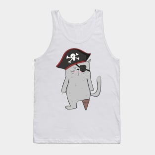 Cat Pirate- Gift For Cat Lovers Tank Top